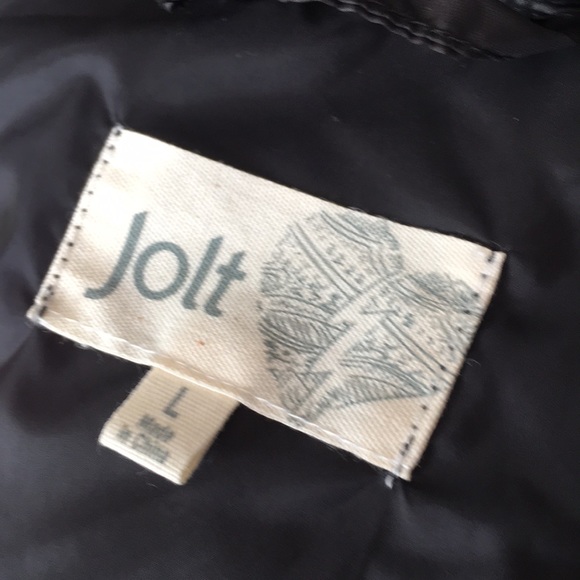 Jolt size Large black nylon jacket with hood - Picture 7 of 8